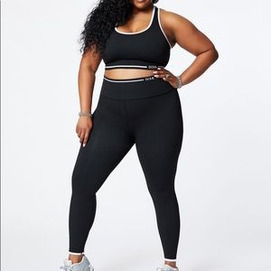 Black Ribbed Soulcycle Seamless Set